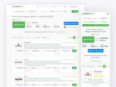 RemitRadar system redesigning converter money moneyexchange moneytransfer remitradar