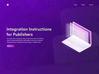 Website Design for Integration Instruction design dribbble figma illustration isometric landing product startup ui ux visualization web