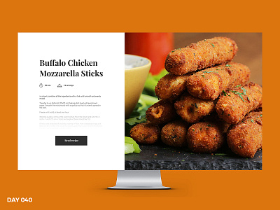 #040 – Recipe dailyui food recipe ui ux