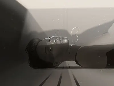 Woman underwater art illustration procreate water woman