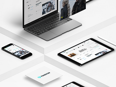 Fandom/Wikia - Behance presentation article concept editorial fun jon snow redesign wiki wikia wikipedia