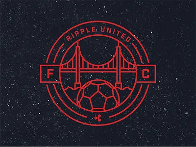 Ripple Soccer Crest (San Francisco Team) crest crypto cryptocurrency football golden gate bridge logo ripple san francisco soccer xrp