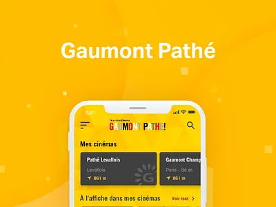 Gaumont Pathe App app cinema gaumont iphone x iphonex pathé