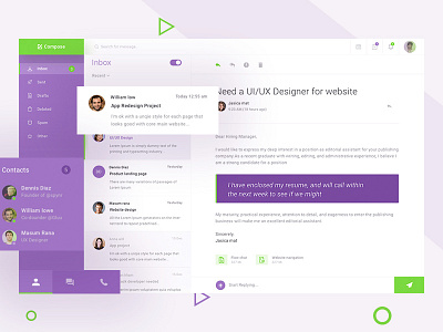 Email App app design clientapp dashboard design email email android app email app email client email design email ios app email web saas ui ui email uidesign uiux user experience user interface ux webmail
