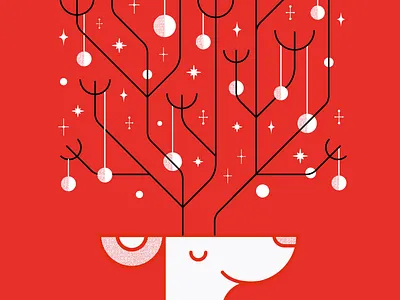 Happy Holidays! card cheers christmas card festive happy holidays reindeer