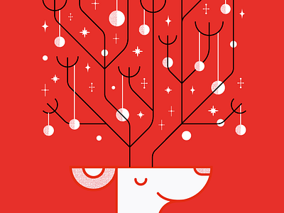 Happy Holidays! card cheers christmas card festive happy holidays reindeer
