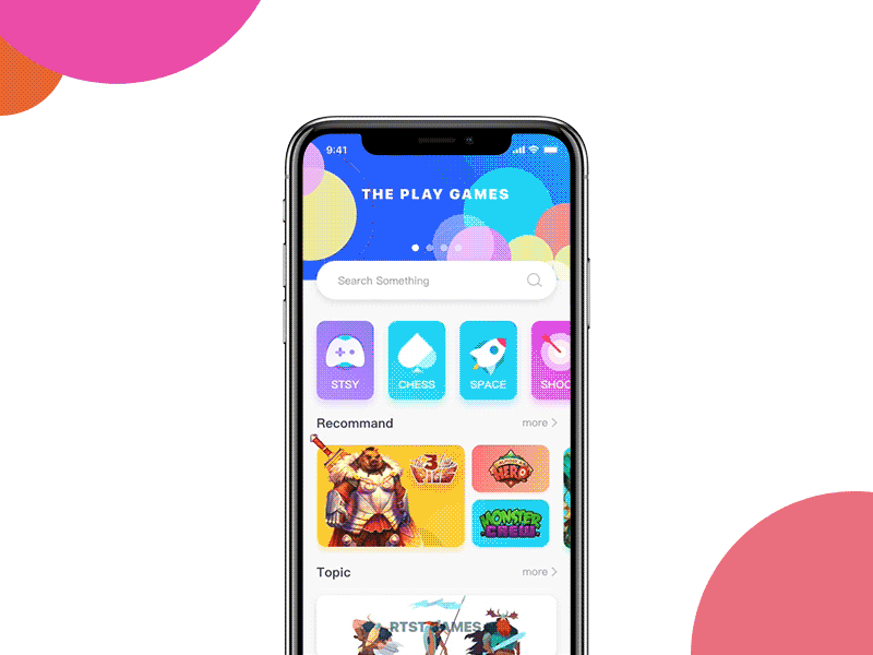 Game app ui app ui game simple ui