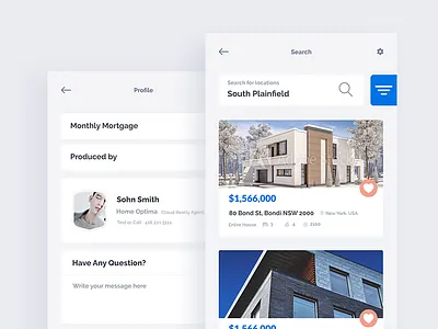Real Estate || App Exploration app filter house ios mortgage navigation profile real estate user experience user interface