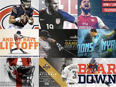 Gameday 365 - My Top 9 gameday graphic design sports design