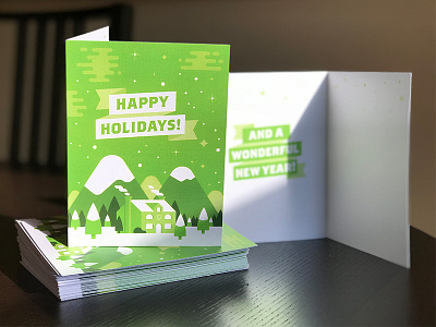 Holiday Card christmas card greeting card holiday card holidays mountains snow winter