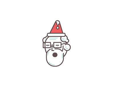 Santa Claus avatar christmas expression face glass hair illustration illustrator mood santa