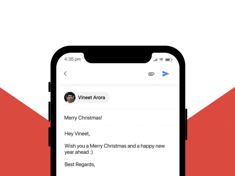 Freebie- Gmail Send Christmas Animation animation christmas draft email gif gmail google illustration iphonex santa send truck