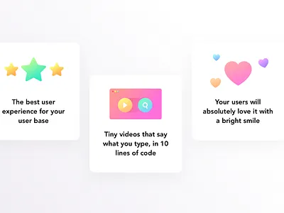 Cards From Api Page api cards code follow heart icons integration like love play search video