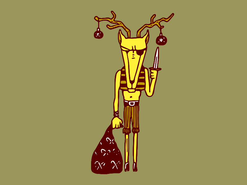 Deerenegade anti christmas deer gif holidays pirate renegade