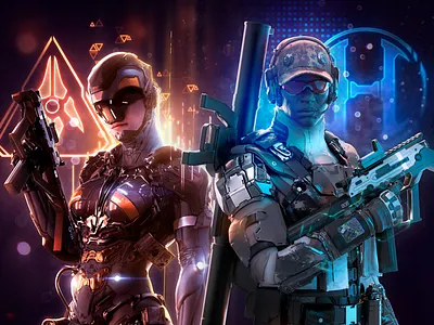 Father.IO Mobile AR FPS Game 3d android art character fps games hologram iphone mobile ui ux