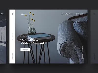 Oak blog branding ecommerce furniture graphic interior logo minimalism portfolio product product designer store studio the glyph typography ui ux web design web design website