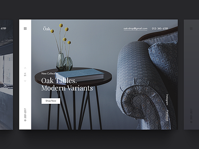 Oak blog branding ecommerce furniture graphic interior logo minimalism portfolio product product designer store studio the glyph typography ui ux web design web design website