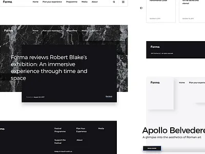 Forma Navigation art elements interface kit minimalism minimalist modern psd ui ui kit web