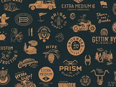 2017 in Review branding design hand drawn illustration lettering type