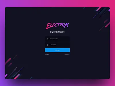 Sign In Page design digital flat icons landing page logo material retro utah vector web website