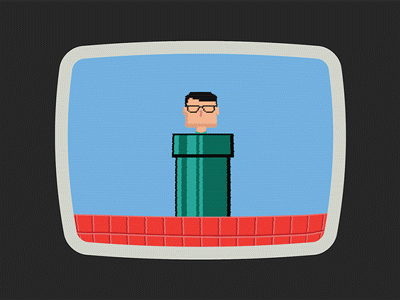 Pixel Aouda animation branding calm character classic game idea logo mario old pixel video