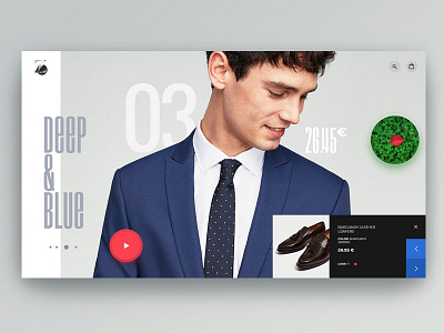 Deep & Blue buy card design e com e shop photos price promo ui ux video zara