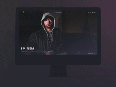 Universal Music Germany - Desktop Design desktop music product design ui ux