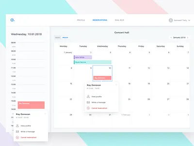 Event Calendar App 2018 admin app app calendar dashboard datepicker event tooltip