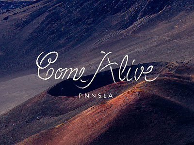 Album Art for PNNSLA - Design 1/4 album album art art direction design ep graphic design hand drawn lettering mountains music pnnsla