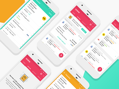 Transaction History android app clean empty history invoice payment processing success transactions ui ux