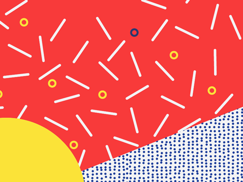 Funky Pattern animation blue circles dashes design dots dribbble flash gif orange pattern polka dot