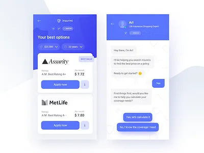 Insurmi interface showcase