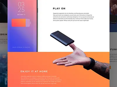 Landing page design gradient iphone landing landing page layout ui web webdesign