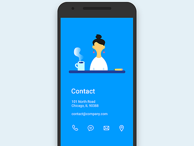 Daily Ui Challenge 028 - Contact Page 028 challenge contact contact illustration contact page daily daily ui illustration mobile mug pencil