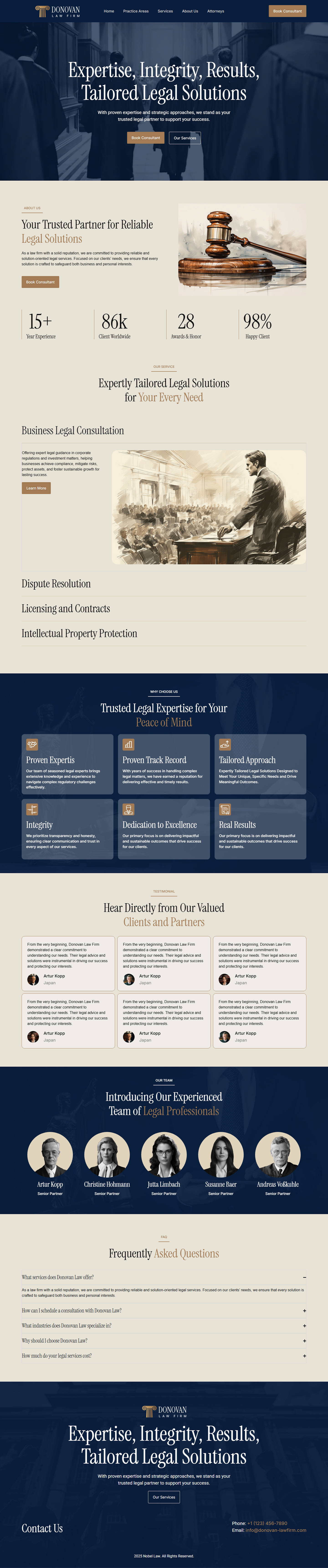 Example of Word Press & Elementor Web Development
