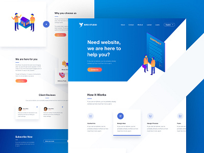 Landing Page - Design 2018 clean gradient landing page ui user experience ux web design website