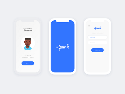 Uipunk Sign in 2018 creativetagx design ui uipunk ux
