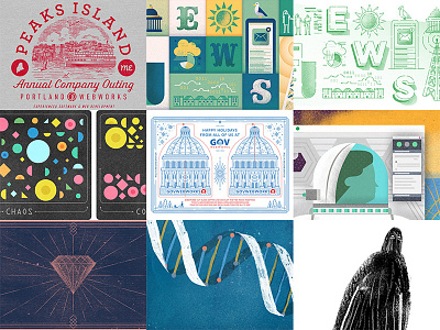 Best Nine 2017 2017 bestnine design graphics illustration maine vector