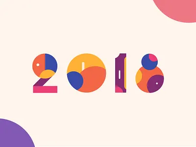 Happy New Year! 2017 2018 color colors geometric happy new year new year new year 2018