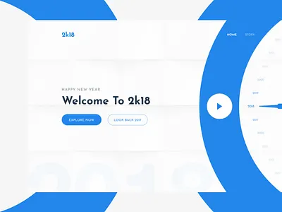Exploration Design. 2018 ui xd landing page mockup