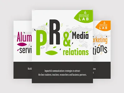 Marketing Solution LAB consulting digital education lab marketing media multi color poster print relations solution