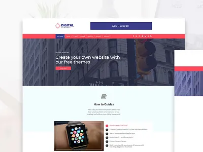 Dblogger - Free WordPress Blog Theme blog bootstrap css free html responsive theme web design wordpress
