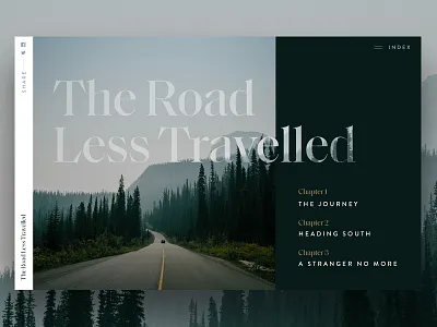 Article Header Concept article blog header interface magazine nature typography ui ux web web design website