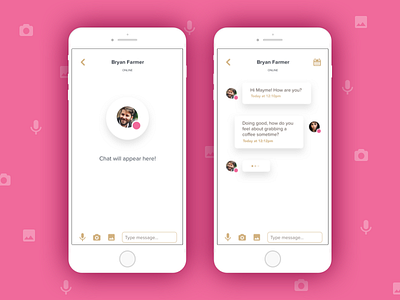 Chat UI attachment chat chats conversation dialogur interface message status type ui