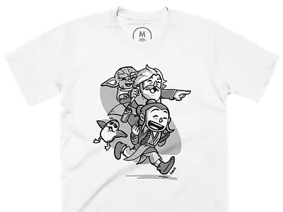 Rey, Luke and Yoda t-shirt at Cotton Bureau clothes cotton bureau jedi luke porg rey star wars t shirt tee the last jedi tshirt yoda