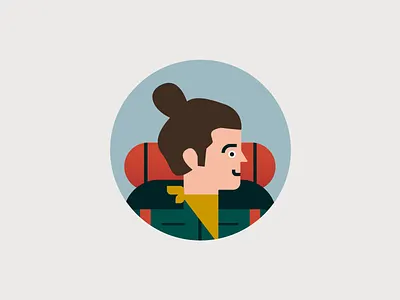 Stowaway Steve! adventure backpack character design design illustration plane travel ui visual design wild