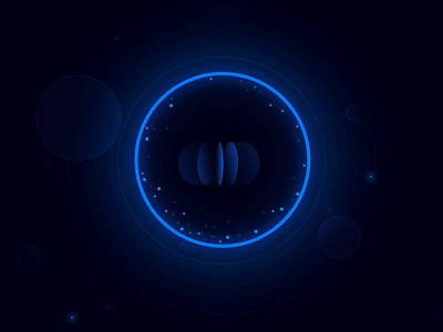 voice wake ae app clean colors grid logo particle type typography voice water