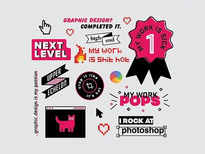 Crop it like it's hot ✂️ black illustration pink pun stickers tattoo