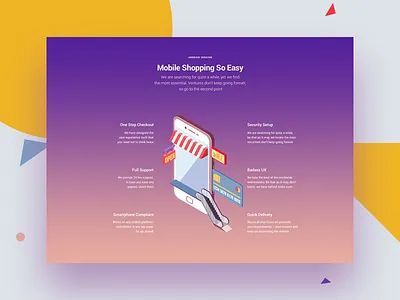 Website Block colorful dribbble ecommerce homepage landing mobile modular responsive simple web webdesign website
