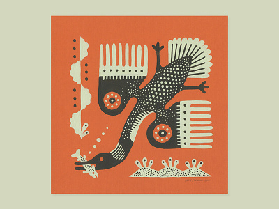 Loon animal bird gouache illustration loon painting